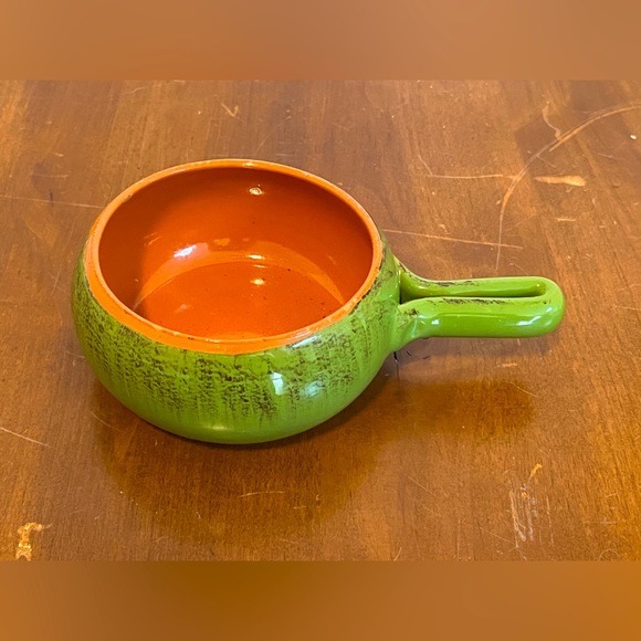 VTG De Silva Terracotta Handled Chili/Onion Soup Bowls Made in Italy. Set Of 3 - Picture 9 of 15